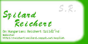 szilard reichert business card